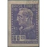 1949 C245 4° CENTENÁRIO DA FUNDAÇÃO DE SALVADOR- BA CARIMBADO, COM GOMA - 7826
